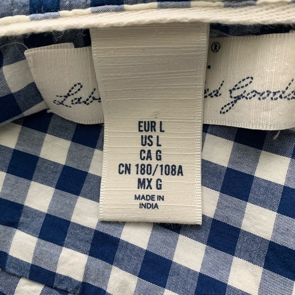 L.O.G.G. H&M Button Down Blue/Cream Shirt - Picture 6 of 8